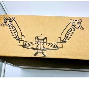 MOUNT PRO Dual Monitor Wall‎ Mount PR7008 Gas Spring Full Motion Arms Black